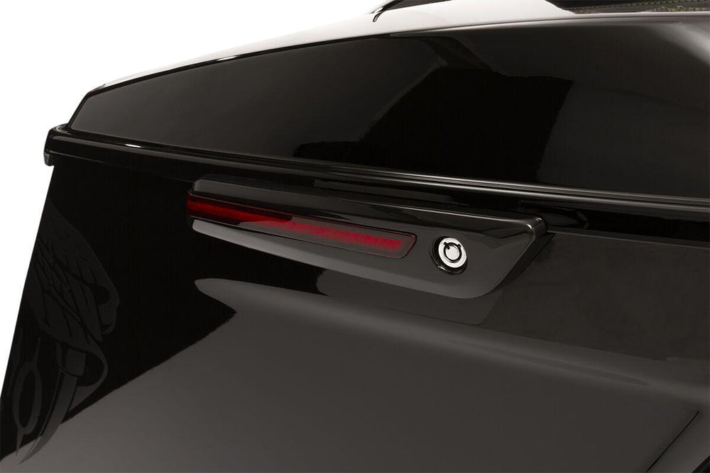 Ciro LED Saddlebag Hinge Covers For Harley Davidson FLH 1868 ABS 2021 - Black/Red