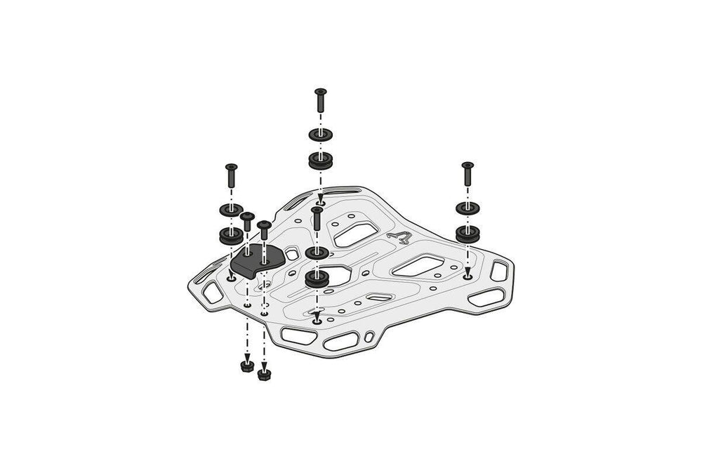 SW Motech Adventure Rack For CF Moto MT-X 800 ABS 2025-2026 - Black