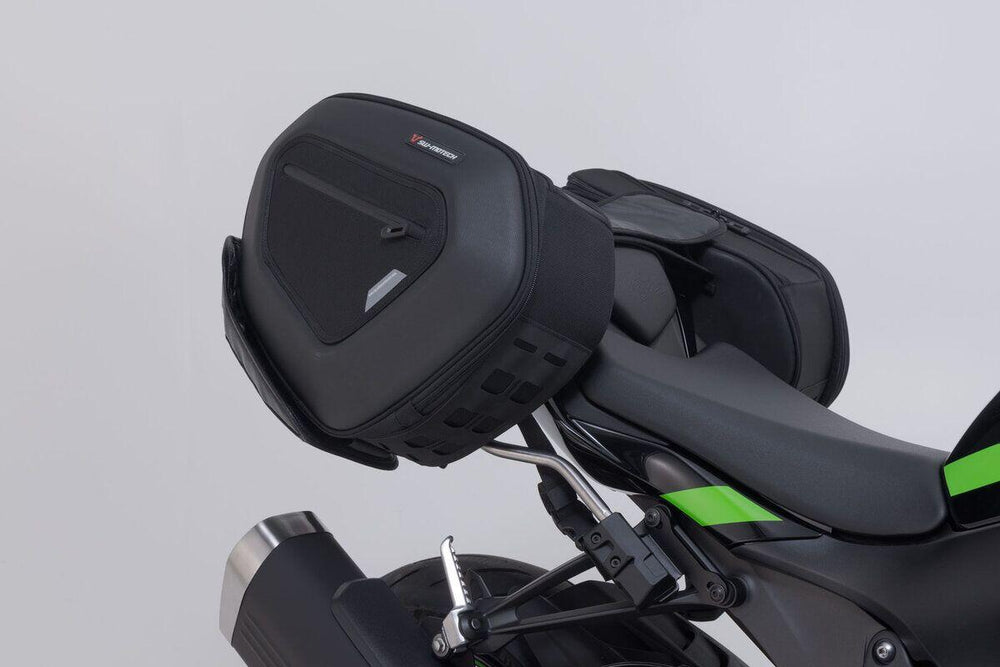 SW Motech Pro Blaze H Saddlebag Set With Edge Protection & Heat Guard For Kawasaki ZX-4 RR 400 Ninja 2025-2026 - Black