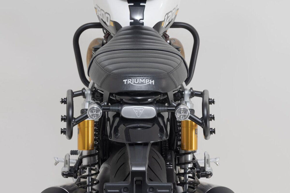 SW Motech Legend Gear LC2 Side Pannier Bag System For Triumph Speed Twin 1200 2024-2025 Black/Brown