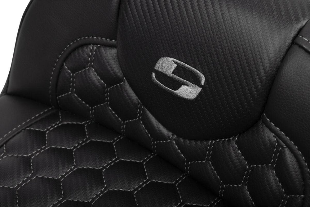 Saddlemen Roadsofa Extended Reach Honeycomb Seat For Harley Davidson FLHX 1923 ABS 2024-2026 - Black/Grey