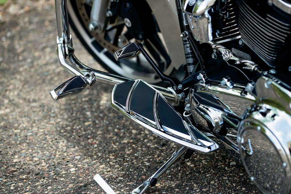 Kuryakyn Phantom Shift & Brake Pegs For Harley Davidson FLFB 1750 2020 - Black/Chrome