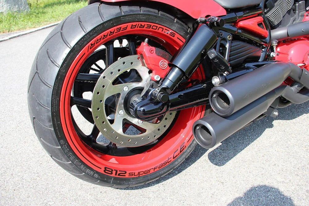 Cult Werk Axle Covers For Harley Davidson VRSCAW 1130 2007 - Black