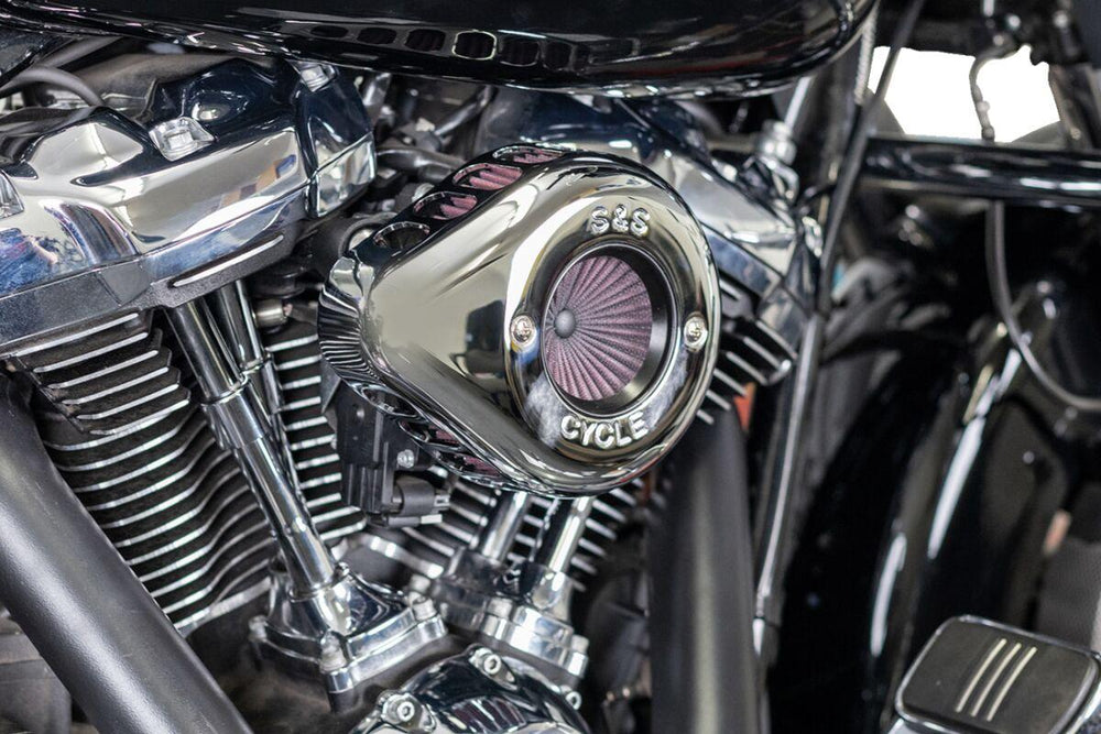 S&S Cycle Air Stinger Stealth Air Cleaner Kit For Harley Davidson FLDE 1750 2018-2020 - Chrome