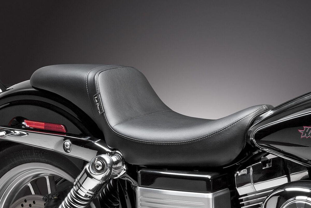 LE Pera Daytona Daddy Long Legs 2 Up Vinyl Seat For Harley Davidson FLD 1690 2012-2013 Plain - Black