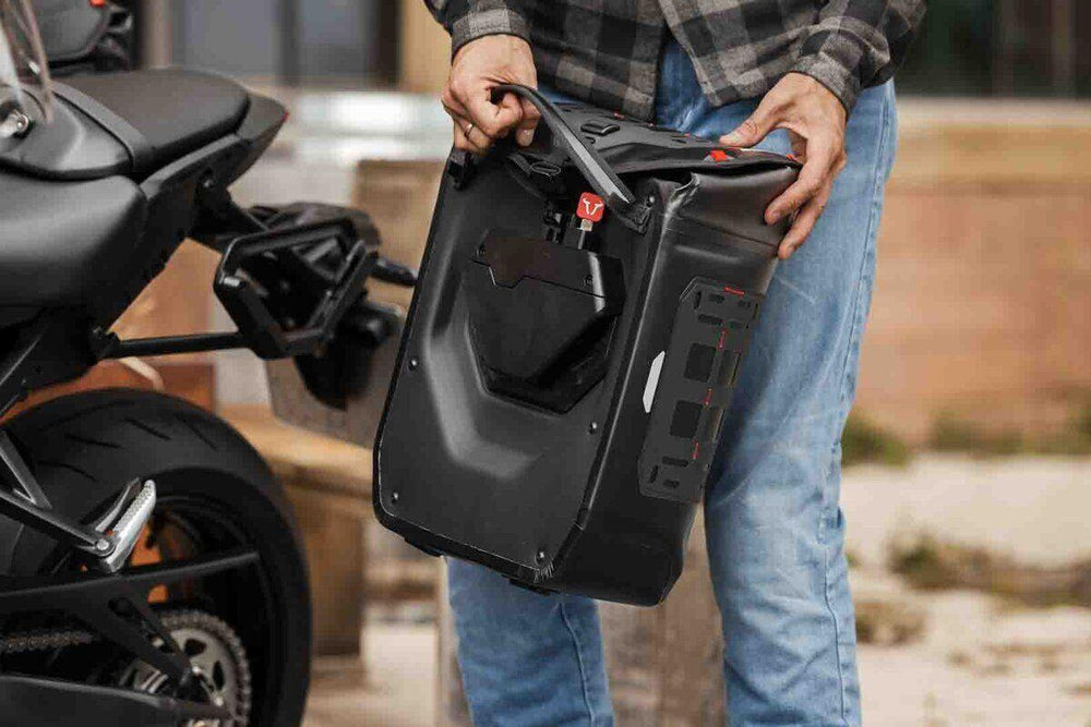 SW Motech V-LOC WP Side Pannier Bag (16 Litres) For Royal Enfield Bear 650 ABS 2025 - Black