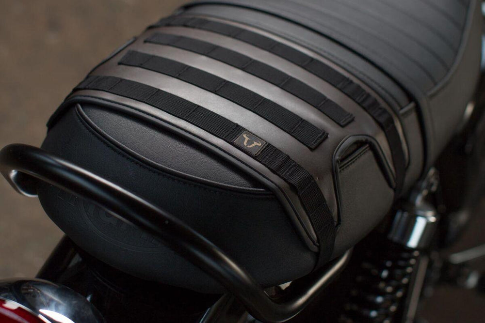 SW Motech Legend Gear LS2 Side Pannier Bags System For Triumph Bonneville 1200 Speedmaster 2018-2020 - Black/Brown