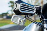 Kuryakyn Dillinger Hand Guards For Harley Davidson XL 1200 C 2009 - Silver