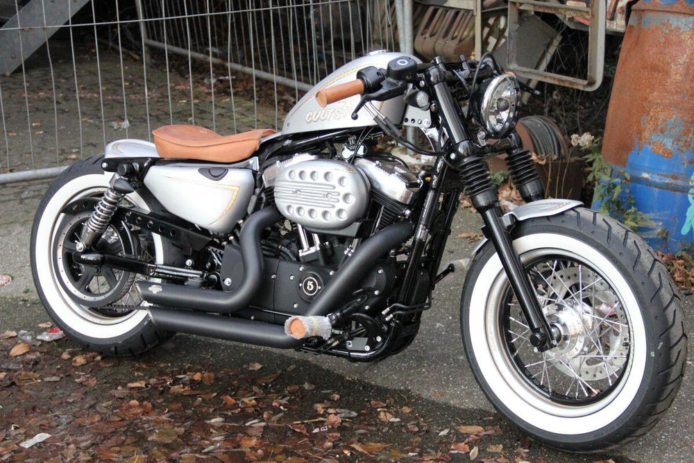Cult Werk Front Fender Old School For Harley Davidson XL 1200 X 2010-2015 Front - Gloss Black