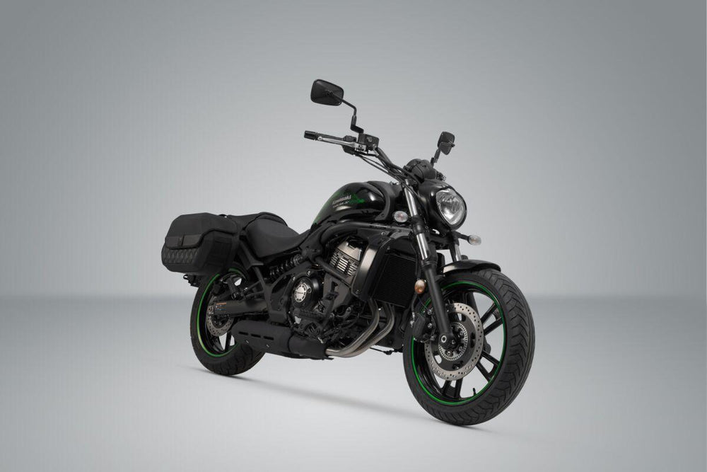 SW Motech Legend Gear Side Pannier Bag System LH For Kawasaki EN 650 2015-2016 - Black