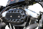 Cult Werk Slotted Air Filter Cover For Harley Davidson XL1200C 2004-2015 - Black