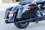 S&S Cycle 4-1/2" GNX Silencers For Harley Davidson FLHR 1340 1995-1998 - Guardian Black