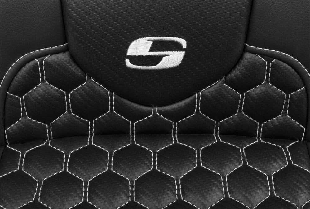 Saddlemen Roadsofa Extended Reach Honeycomb Seat For Harley Davidson FLHX 1923 2024-2026 - Black/White
