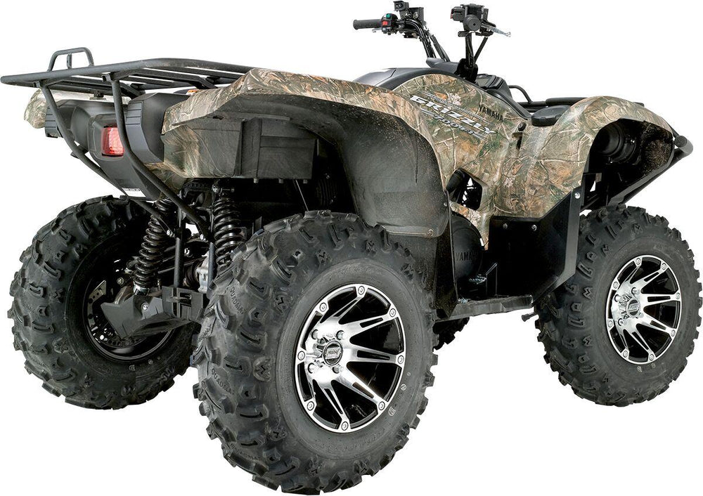 Moose Racing 387X Wheel For Polaris 455 4X4 1999 Front 12x7" - Black/Silver