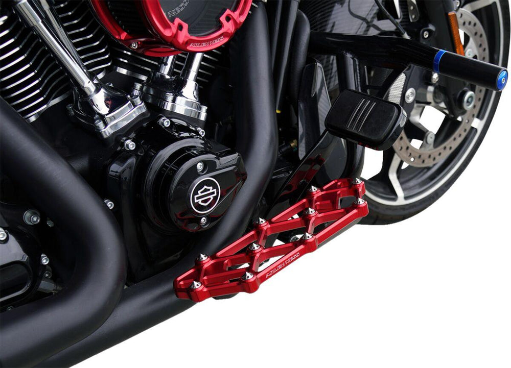 Arlen Ness Diamond Rider Floorboards For Harley Davidson FLD 1690 2012-2013 - Red