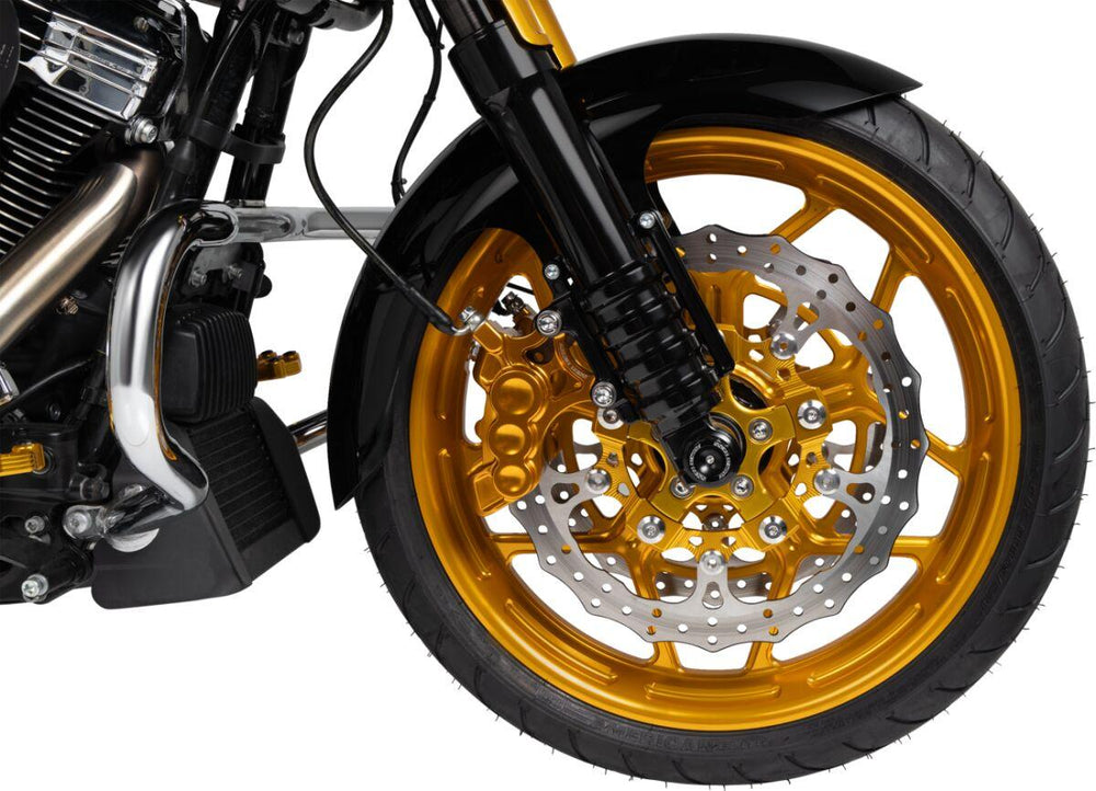 Klock Werks Hugger Fender For Harley Davidson FLH 1868 ABS 2021 40.64 cm (16") - 48.26 cm (19") Front - Black