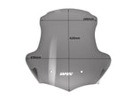 WRS Windscreen For BMW K 1200 R 2005-2010 42 cm (16-1/2") - Smoke