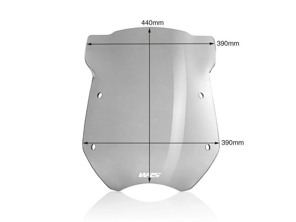WRS Windscreen For BMW R 1200 R 2006-2014 45 cm (17-3/4") - Smoke