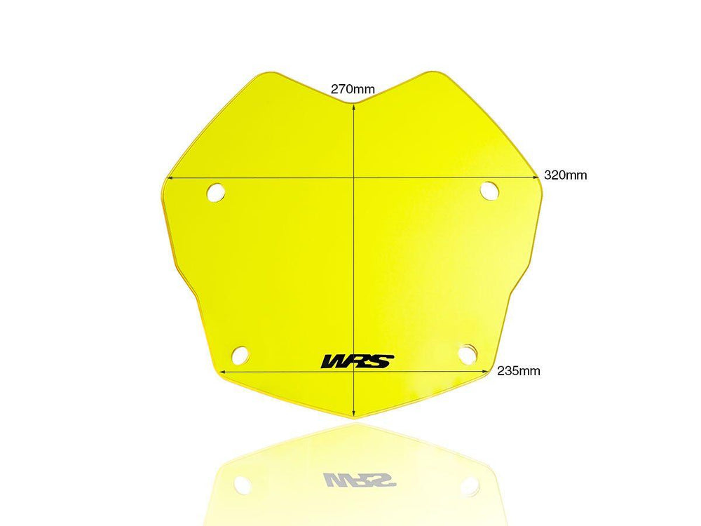WRS Windscreen For BMW R 1200 GS ABS 2013-2018 27 cm (10-5/8") - Yellow