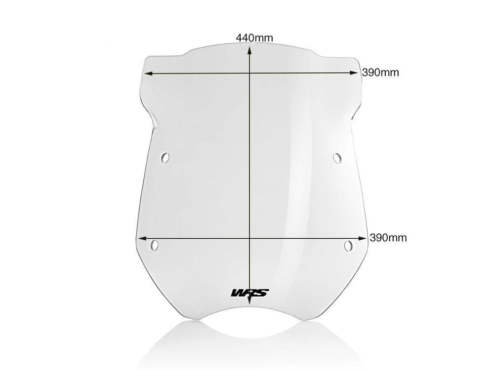 WRS Windscreen For BMW R 1200 R 2006-2014 45 cm (17-3/4") - Clear