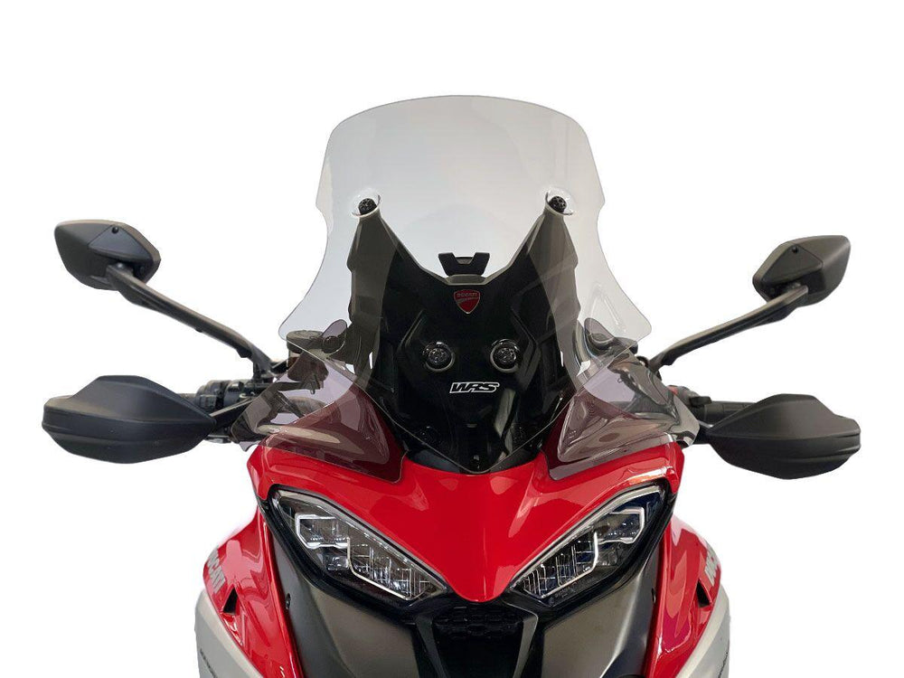 WRS Windscreen For Ducati MultiStrada V4 1200 ABS 2021-2024 52 cm (20-1/2") - Smoke