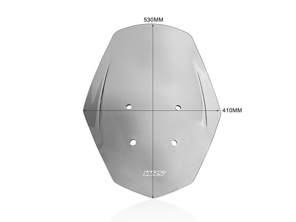 WRS Windscreen For Aprilia SR GT 125 ABS 2022-2024 53 cm (21") - Smoke