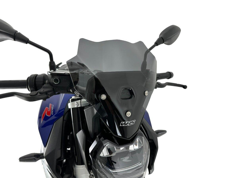 WRS Windscreen For BMW F 900 R ABS 2020-2024 29.5 cm (11-5/8") - Dark Smoke