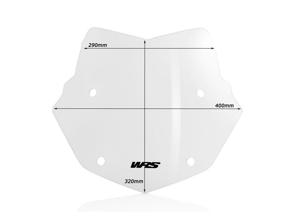 WRS Windscreen For BMW R 1200 GS 2004-2012 32 cm (12-1/2") - Smoke