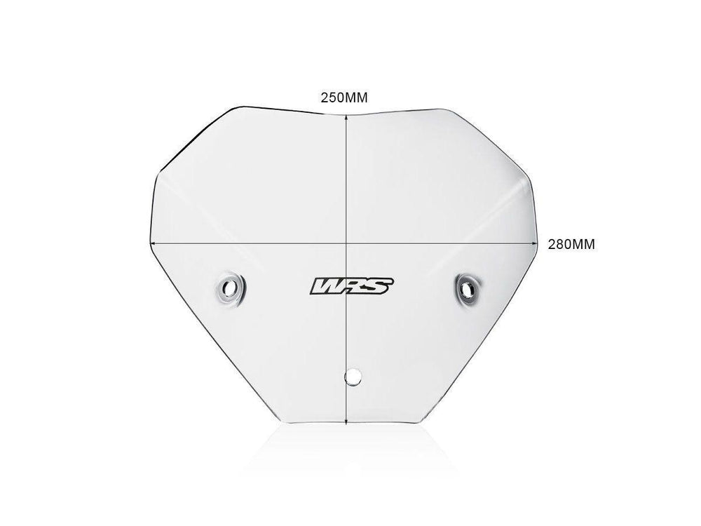 WRS Windscreen For BMW S 1000 R ABS 2022-2024 25 cm (9-7/8") - Clear