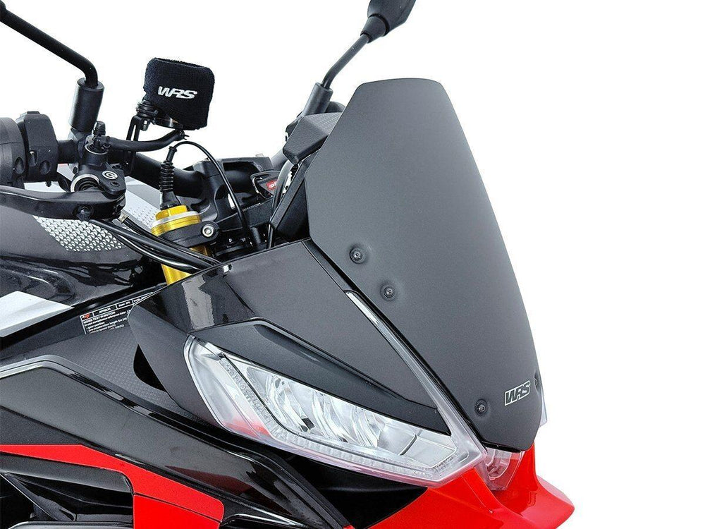 WRS Windscreen For Aprilia Tuono V4 1100 RR ABS 2025 - Black