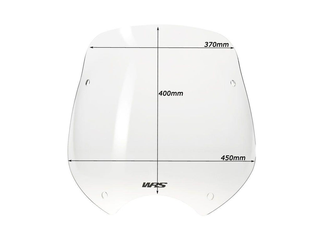 WRS Windscreen For BMW R 1150 R 2001-2006 40 cm (15-3/4") - Clear