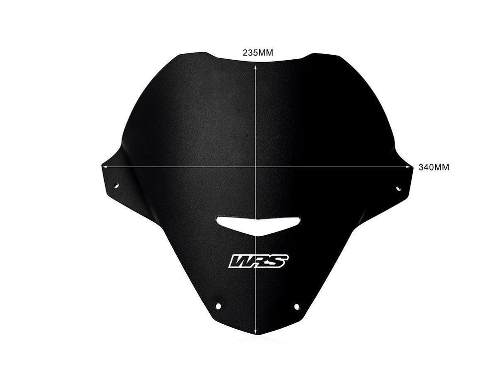 WRS Windscreen For Aprilia Tuono 660 ABS 2021-2024 23.5 cm (9-1/4") - Black