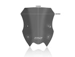 WRS Windscreen For Kawasaki Z 900 ABS 2020-2024 23.5 cm (9-1/4") - Dark Smoke