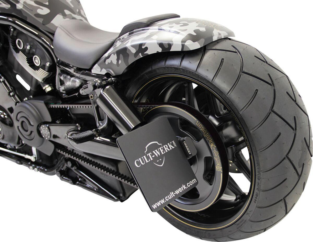 Cult Werk License Plate For Harley Davidson VRSCA 1130 2002-2006