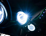 Ciro TAC-10 Light Cannons For Harley Davidson FLH 1868 ABS 2021 Black Clear