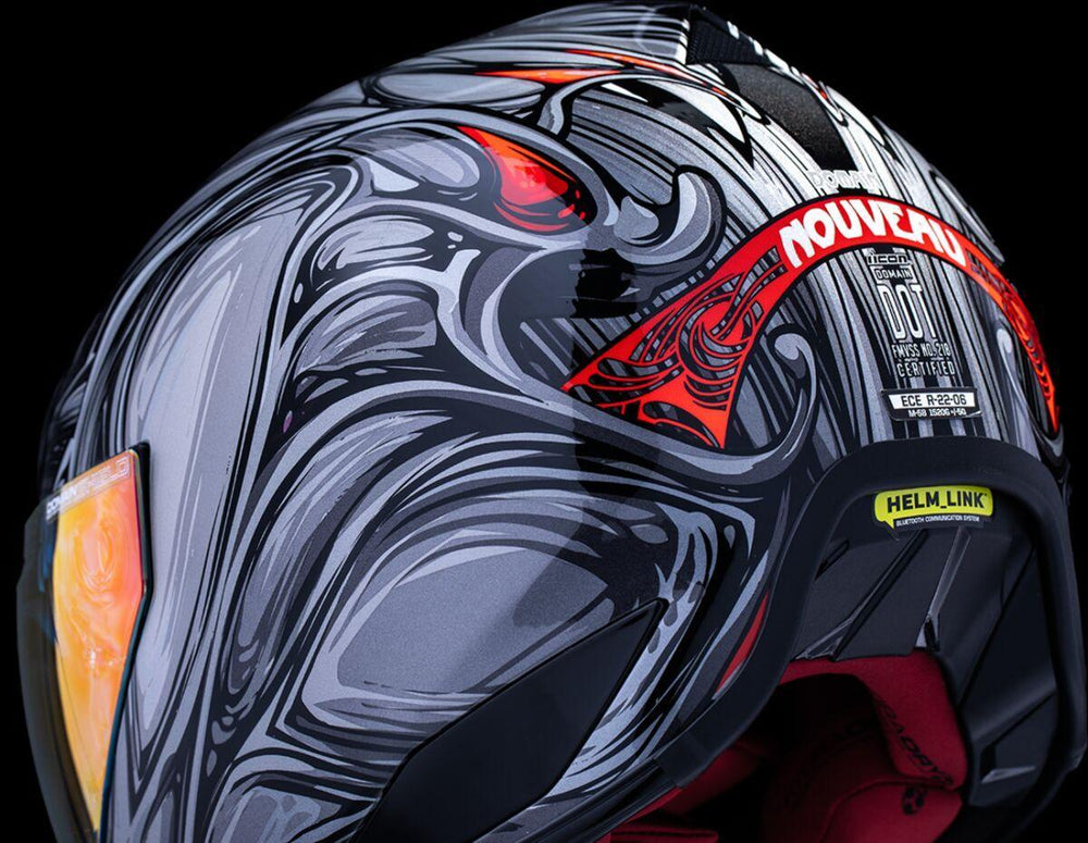 Icon Domain Nouveau Helmet - Silver