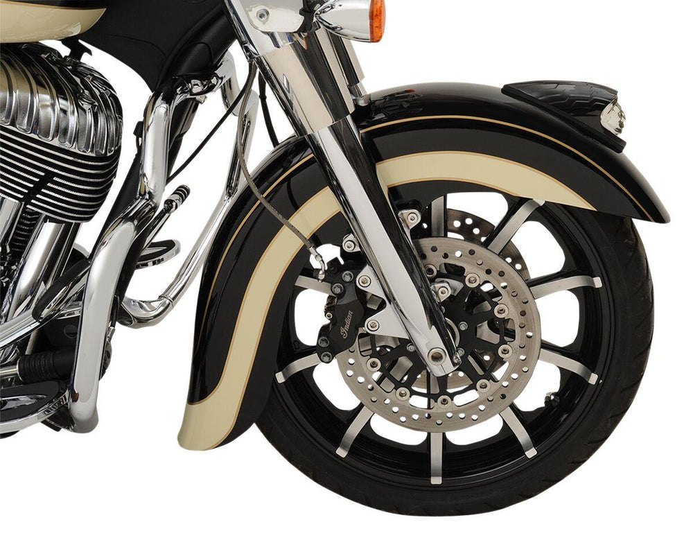 Klock Werks Front Fender For Indian Chief 111 2014-2020 40.6 cm (16")/43.2 cm (17")/45.7 cm (18")/48.3 cm (19") - Black/E-Coating