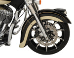 Klock Werks Front Fender For Indian Chief 111 2014-2020 40.6 cm (16")/43.2 cm (17")/45.7 cm (18")/48.3 cm (19") - Black/E-Coating