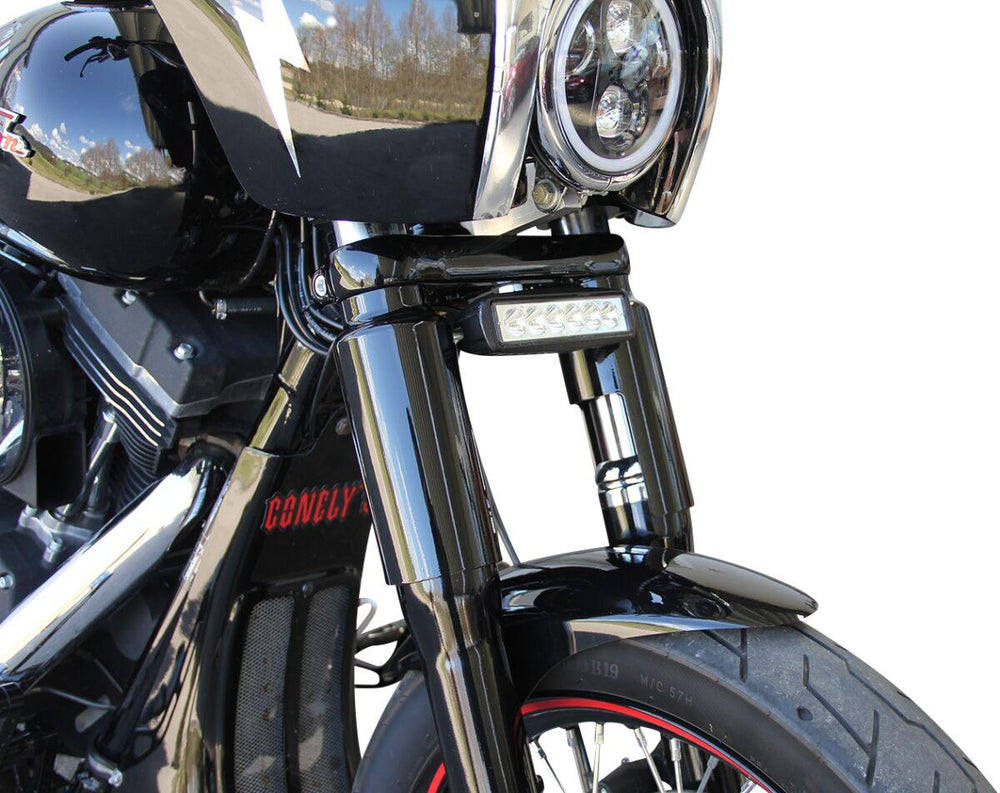 Cult Werk Fork Covers For Harley Davidson FXBB 1750 2018 Lower - Black