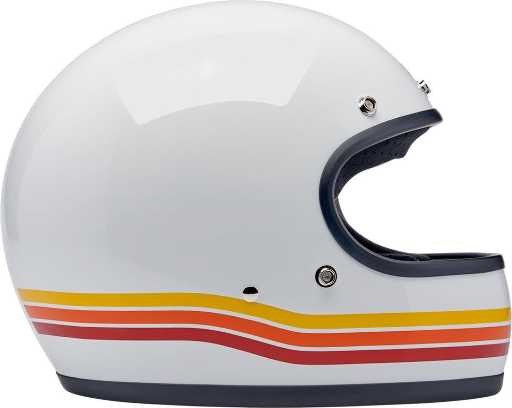 Biltwell Gringo Sunset Spectrum Helmet - Gloss/Orange/Red/White
