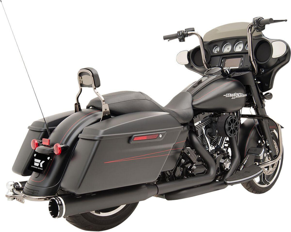 Khrome Werks 2-into-2 Dominator Exhaust System For Harley Davidson FLHR 1584 2009-2011 - Black