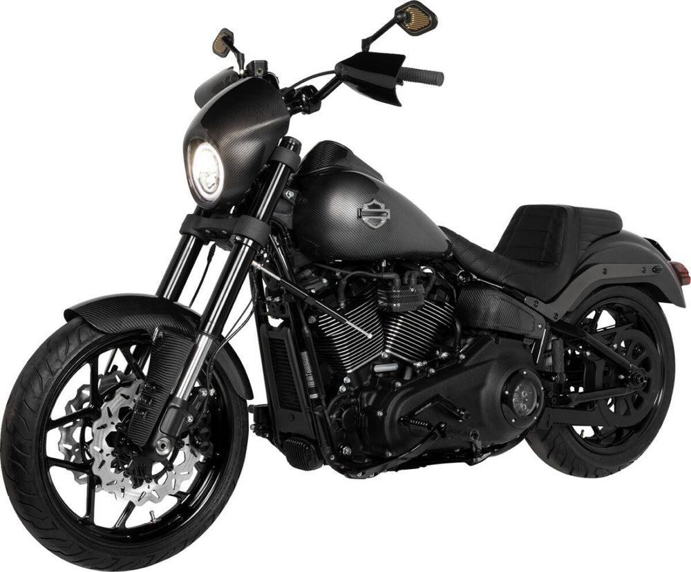 Saddlemen Side Covers For Harley Davidson FLFBS 1923 ABS 2025-2026 - Black/Carbon Fibre