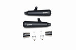 Scorpion Red Power Slip-On Pair Black Ceramic For Royal Enfield Interceptor 650 2019-2024