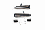 Scorpion Red Power Slip-On Pair Stainless Steel For Royal Enfield Interceptor 650 2019-2024