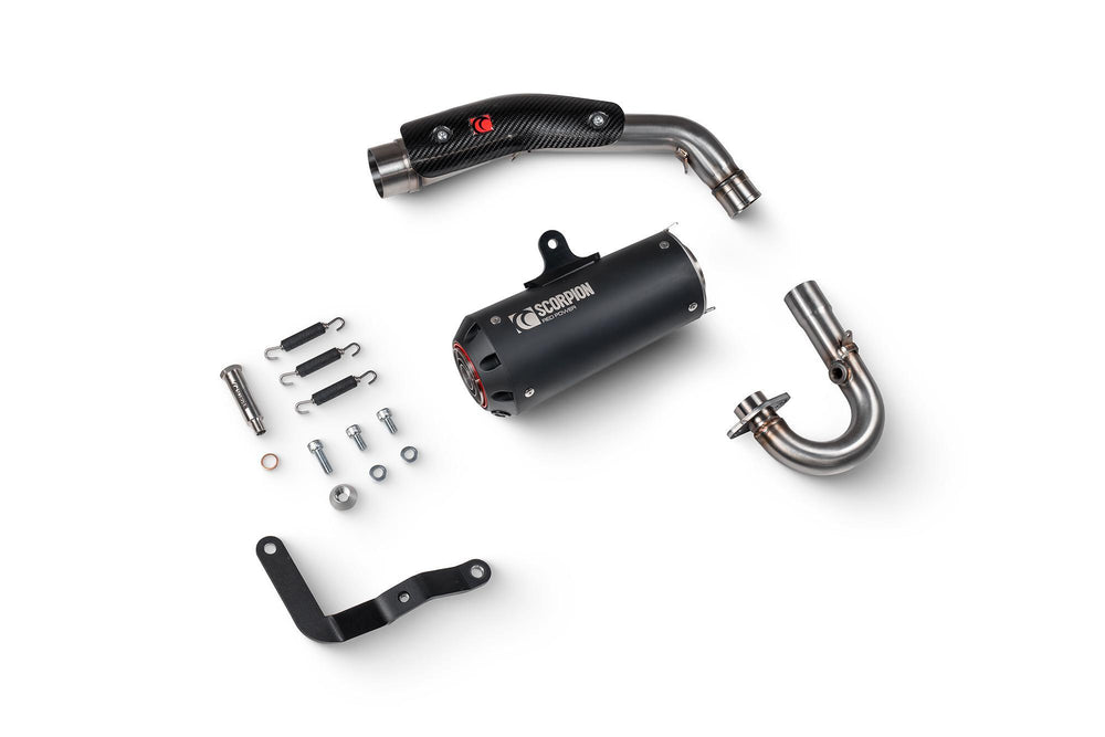 Scorpion Red Power Full System Black Ceramic For Honda Monkey 2025-2025