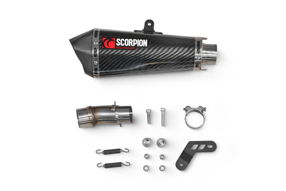 Scorpion Serket Taper Slip-On Carbon Fibre For Kawasaki Ninja 500 2024-2025