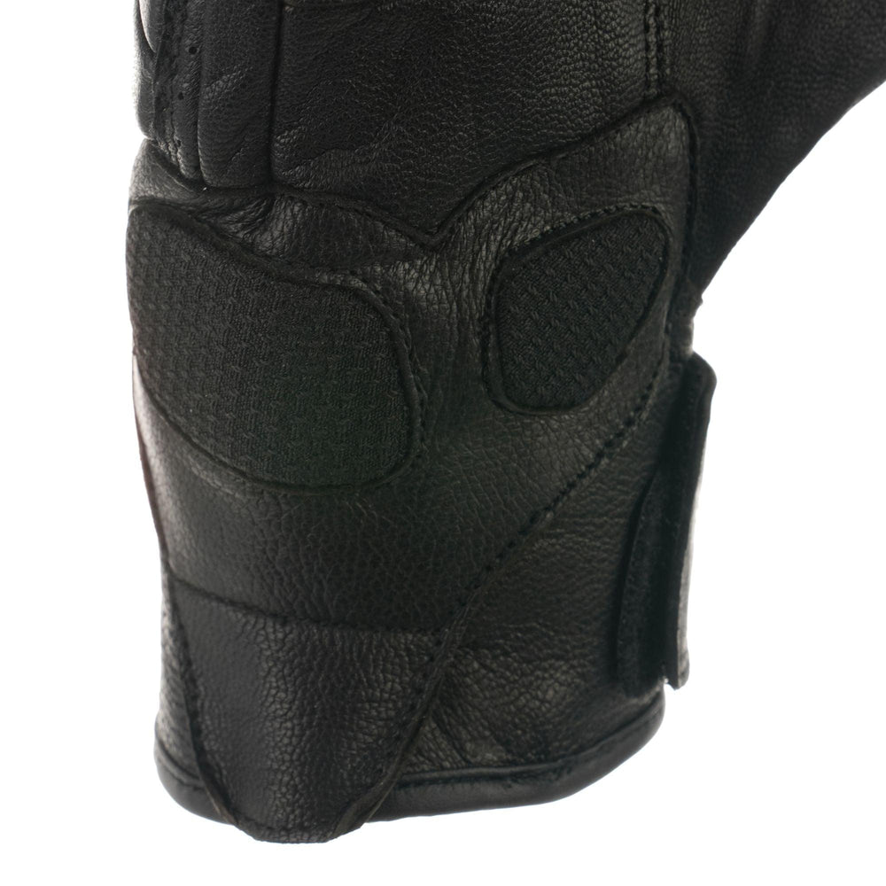 Bike It  Ultimate Cruiser Leather Motorcycle Gloves UCG Black