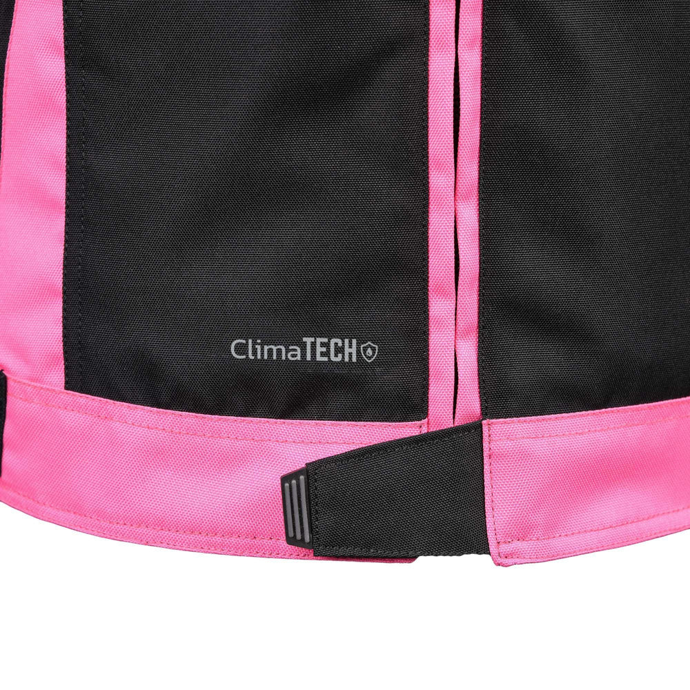 Bike It  Insignia Textile Ladies Waterproof Motorcycle Jacket Pink