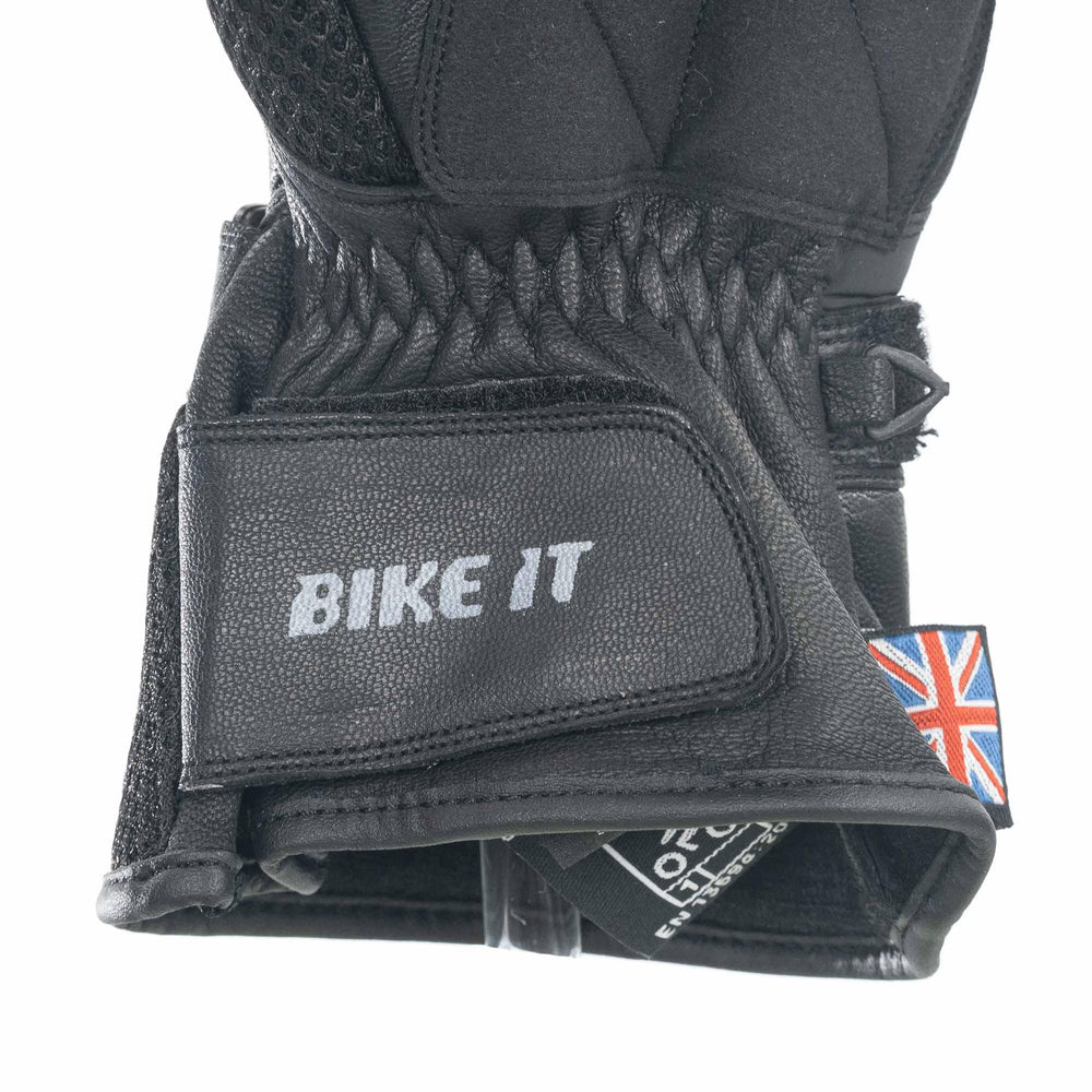 Bike It  "Triple Black Air" Summer Motorcycle Glove