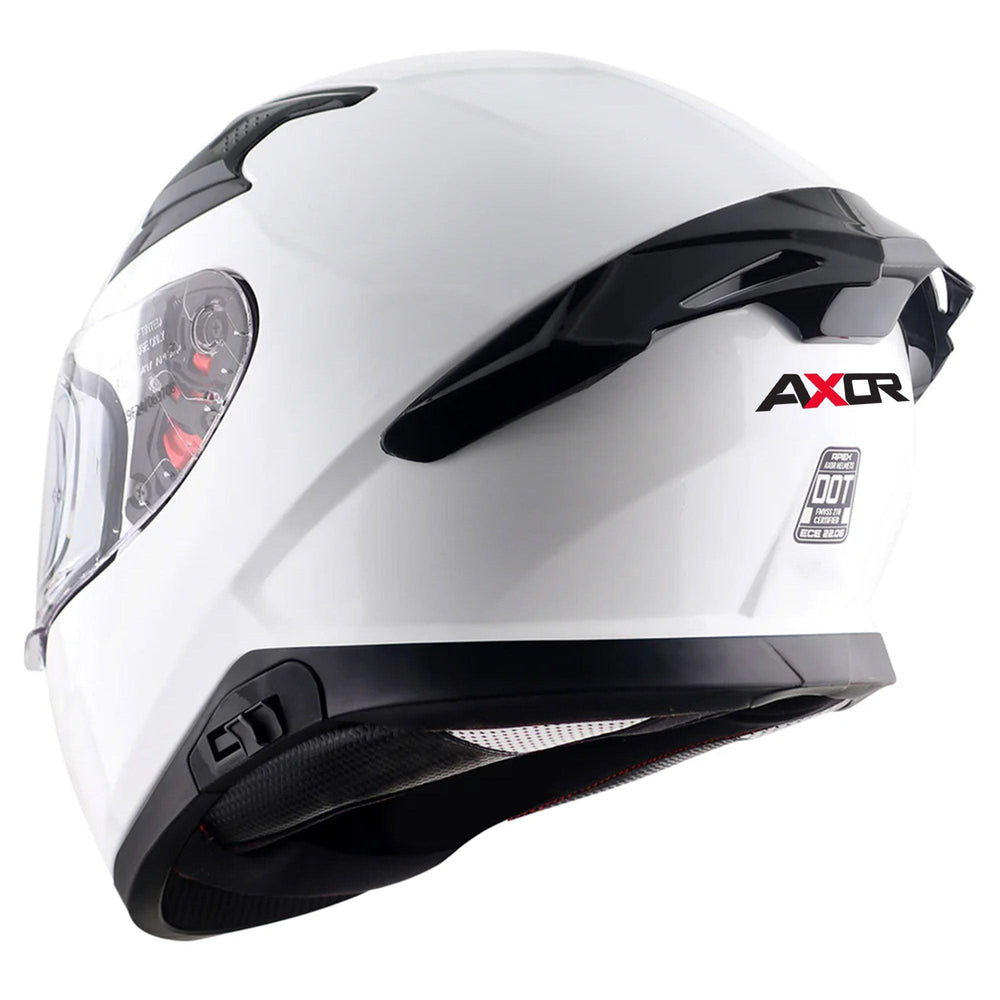 Axor Apex Full Face Helmet - White Gloss